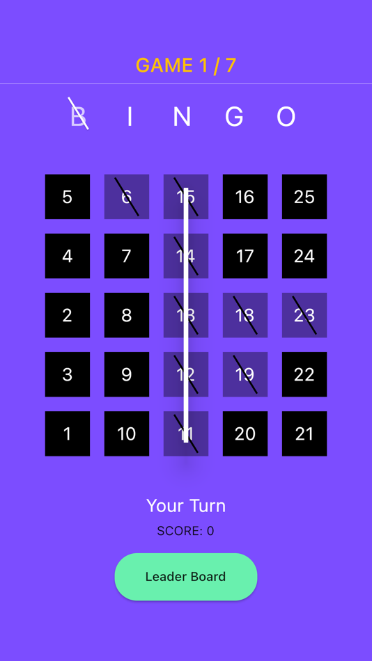 #7. BINGO - A Simple Board Game (iOS) 由: Pradeep Kumaran Ramamoorthy
