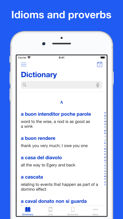 Italian Idioms and Proverbs Screenshot