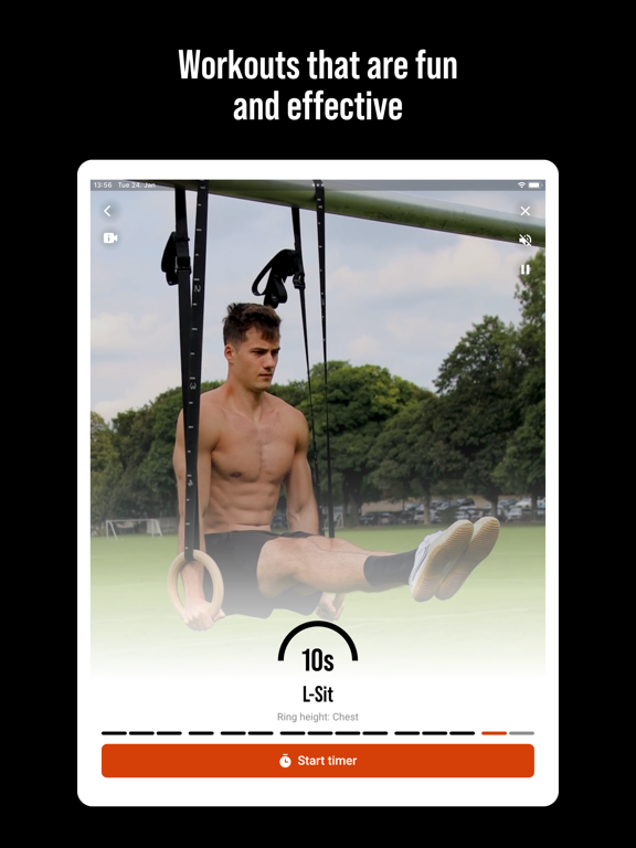 Screenshot #4 pour DIE RINGE Calisthenics Workout