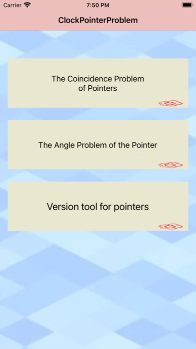 ClockPointerProblem Screenshot
