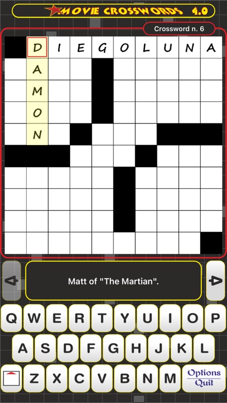 Movie Crosswords screenshot 1