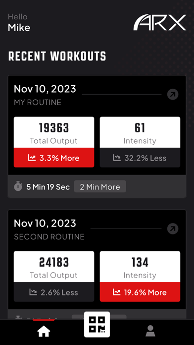 ARX Fit Screenshot