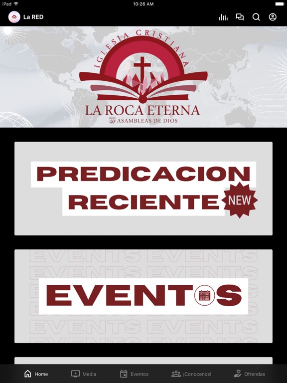 Iglesia Roca Eterna Detroit iPad screenshot 1 - Education app