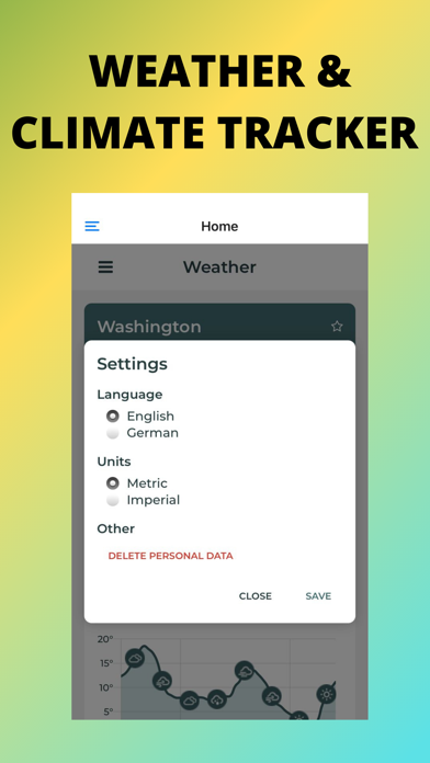 Weather & Climate Tracker Screenshot