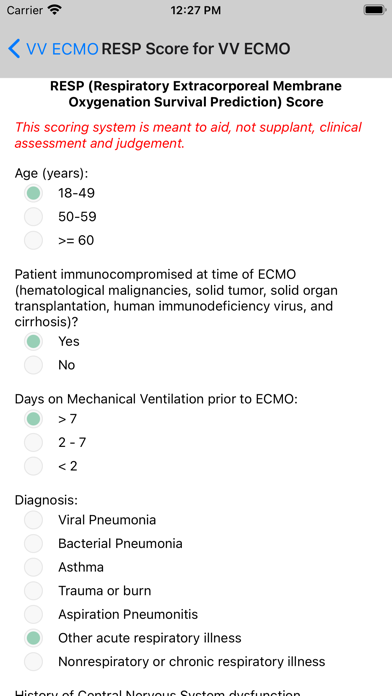 Emory ECMO Screenshot