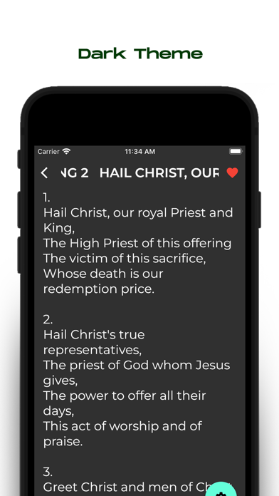 Catholic Hymns Book Screenshot