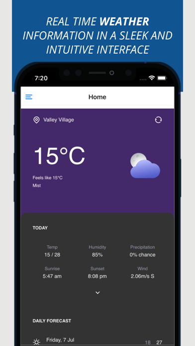 WeatherUP Forecast Screenshot