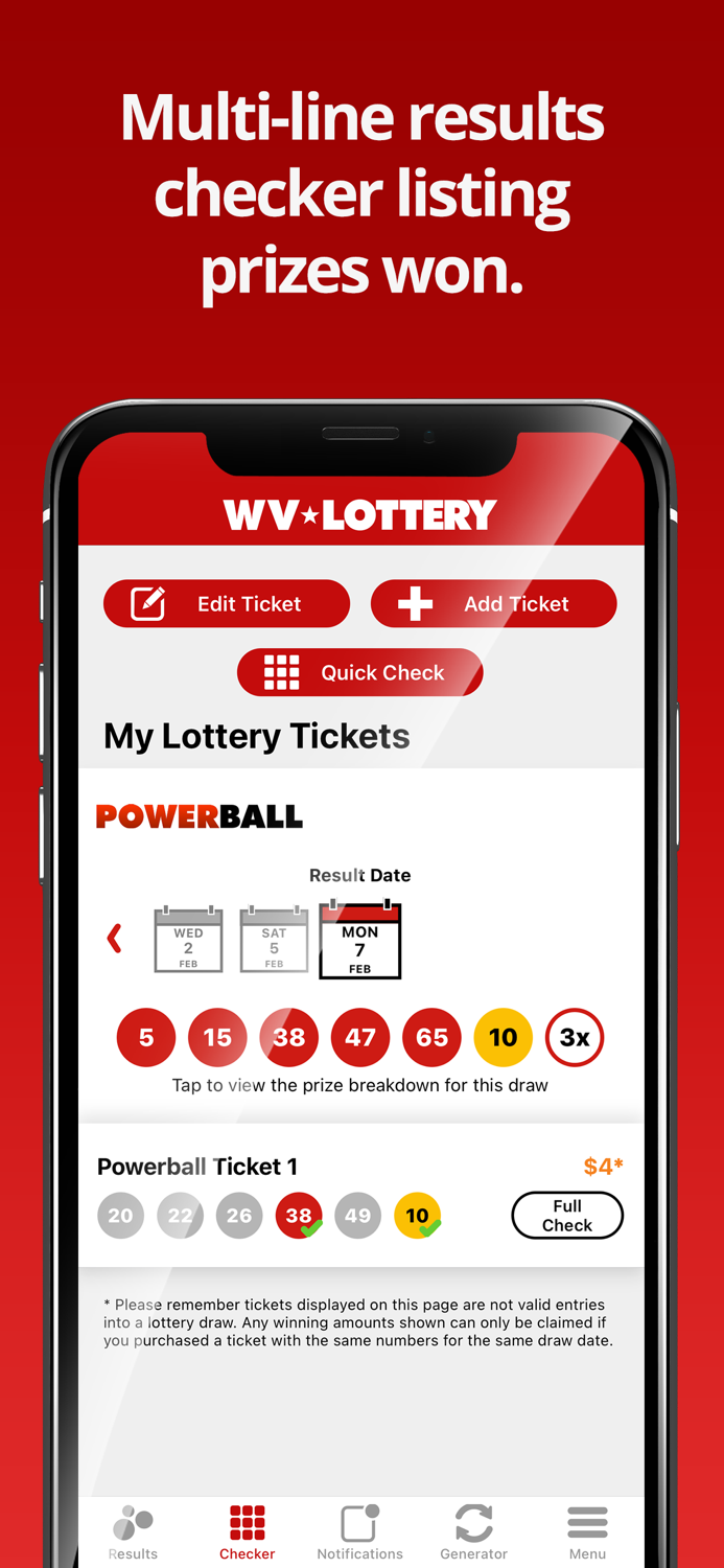 WV Lottery Numbers