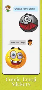 Comic Emoji Stickers Pack screenshot #2 for iPhone