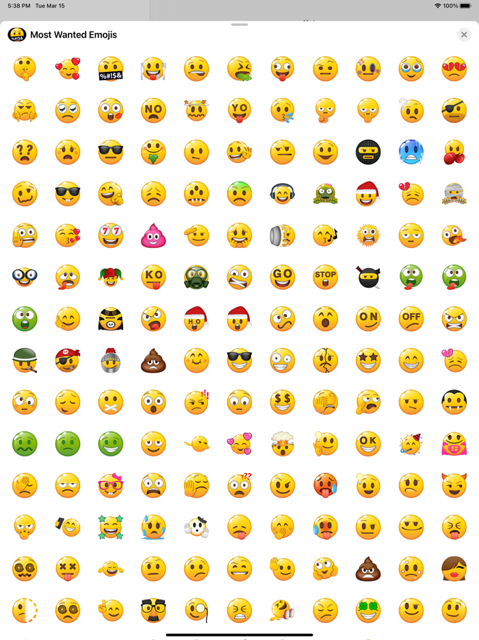 Most Wanted Emojis