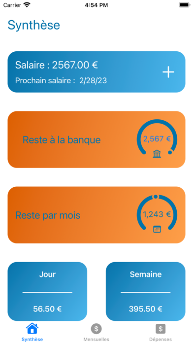 Screenshot #1 pour Easy Budget 2