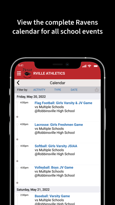 Rville Athletics Screenshot