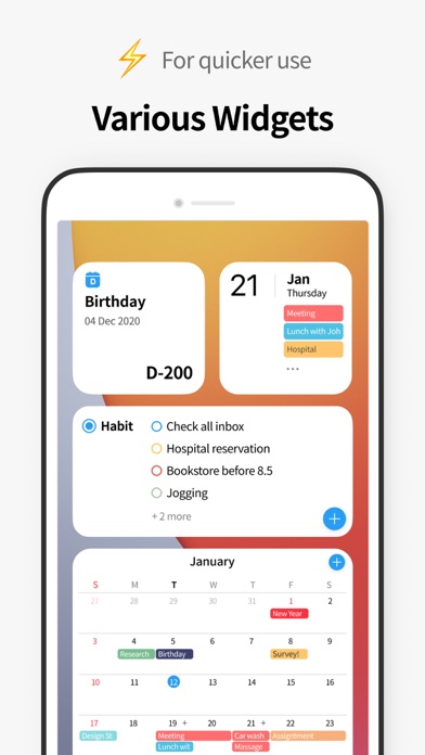 Screenshot #1 pour TimeBlocks - Mobile Planner