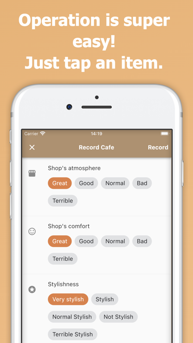 CafeDays - Easy cafe recording Screenshot