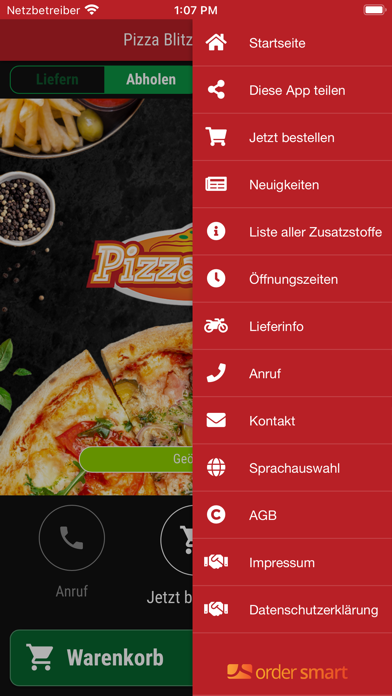 Pizza Blitz Osnabrück Screenshot