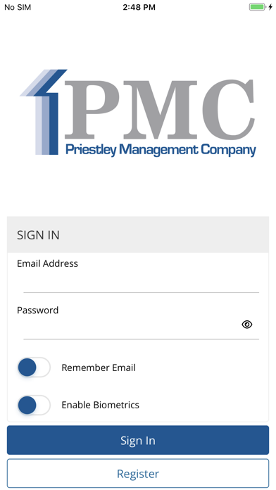 PMC Mobile App Screenshot
