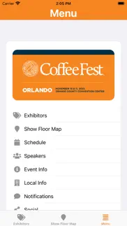 coffee fest orlando iphone screenshot 2
