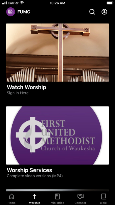 FUMC Waukesha Screenshot