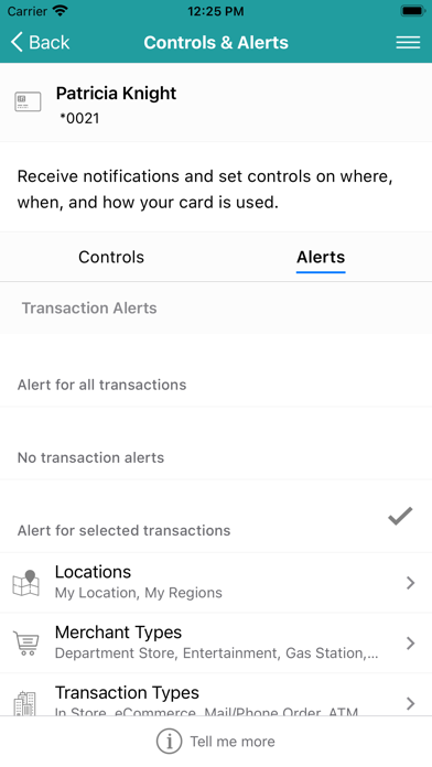 Fremont Bank CardGuard Screenshot