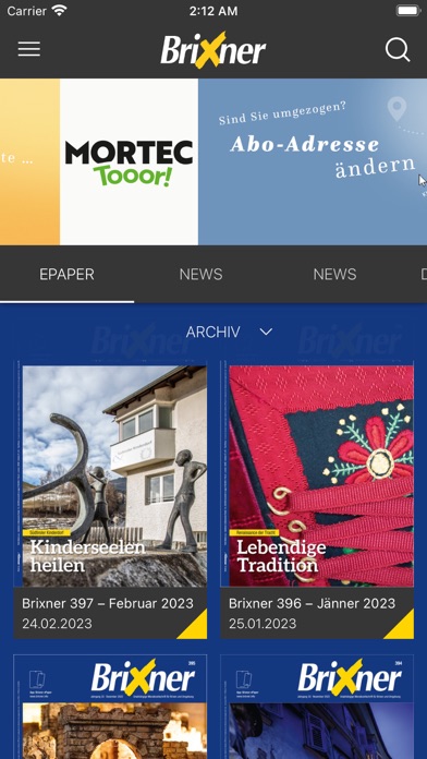 Brixner ePaper Screenshot