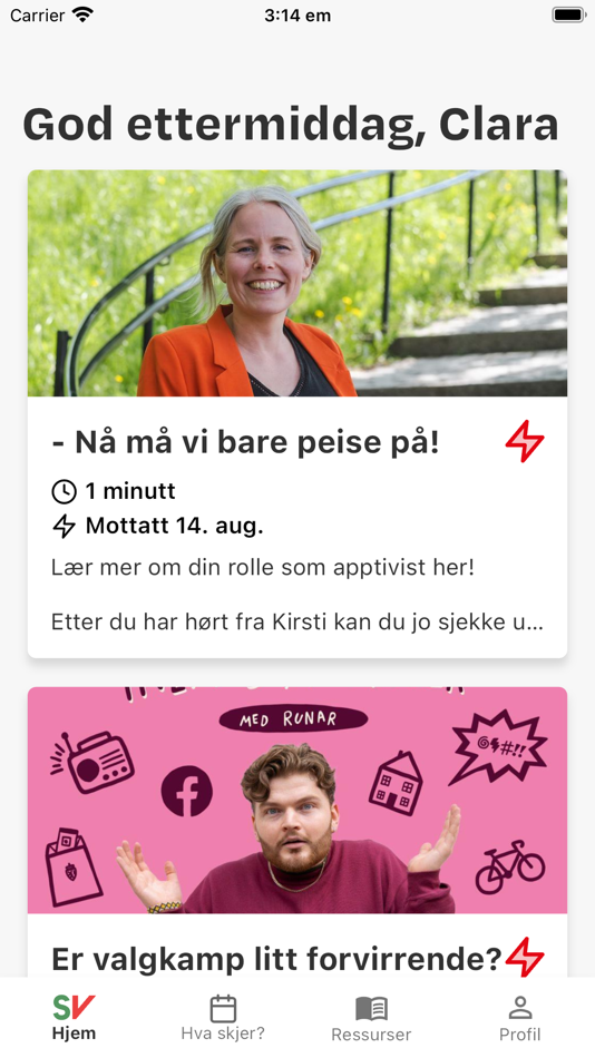 #2. Sosialistisk Venstrepartis app (iOS) โดย: Sosialistisk Venstreparti