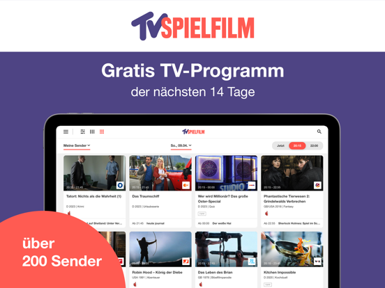 TV SPIELFILM - TV Programm iPad app afbeelding 1