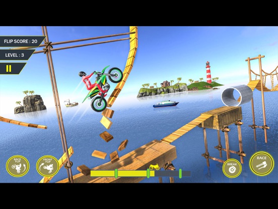 Screenshot #6 pour Vélo Courses cascades 3D