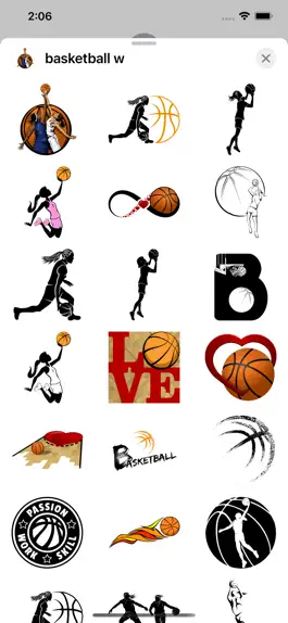 Game screenshot Women's Basketball Stickers mod apk