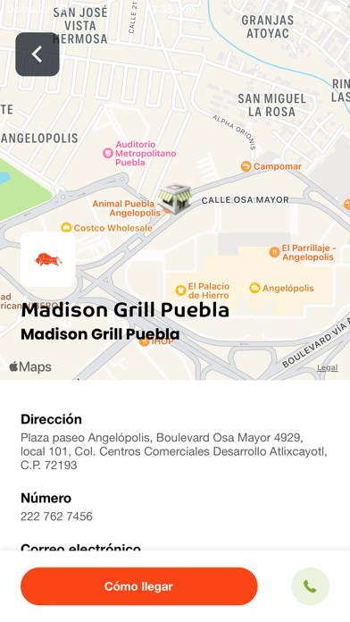 Madison Grill Screenshot
