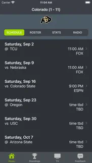 colorado football schedules iphone screenshot 1