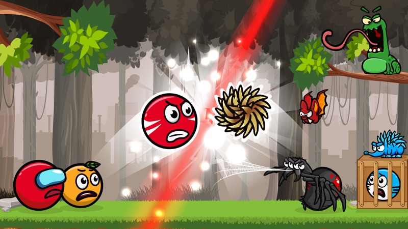 Red Hero Ball: Roller Ball 4 screenshot 1