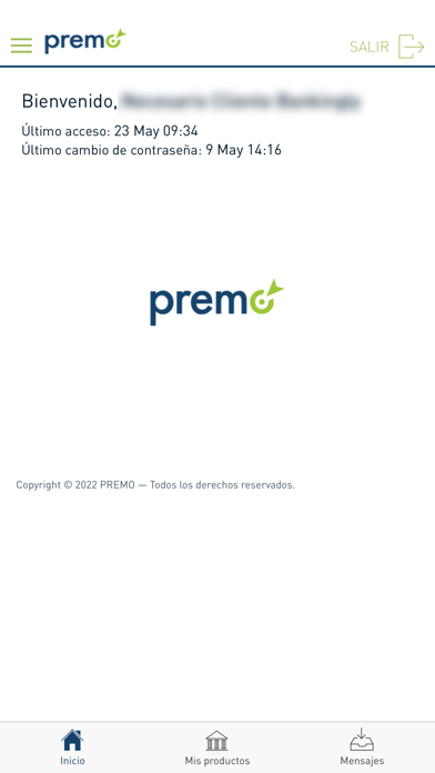 PREMO Móvil Screenshot