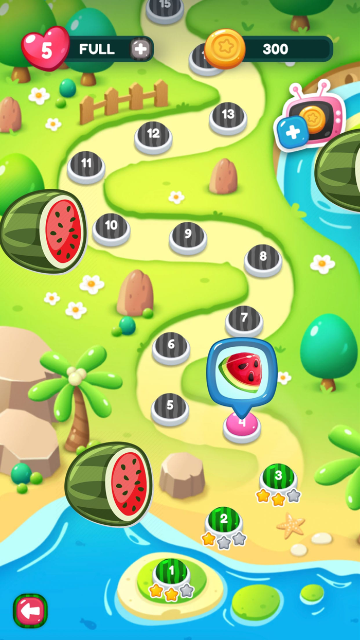 Watermelon Puzzle Fruit Match