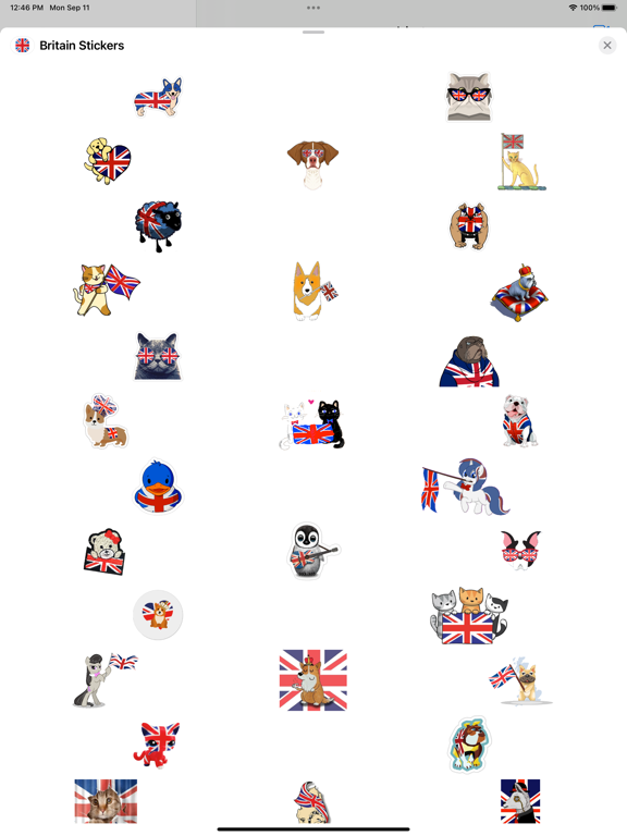Screenshot #4 pour Britain Stickers