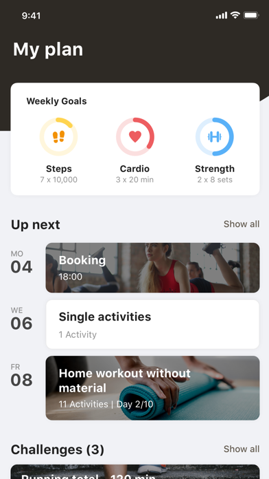 De Supergym fitness app Screenshot