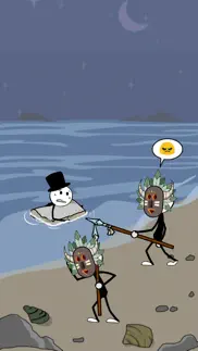 stickman story: island escape iphone screenshot 1