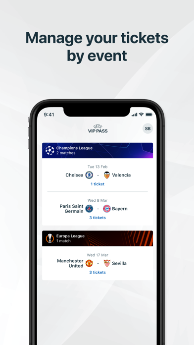 UEFA VIP Pass Screenshot