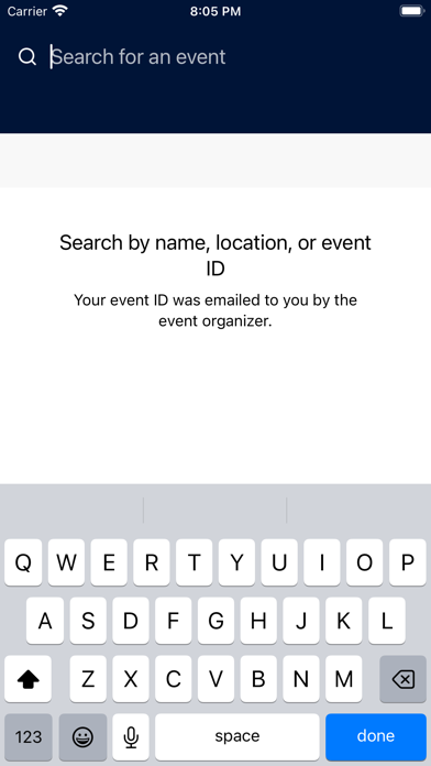 ION events Screenshot