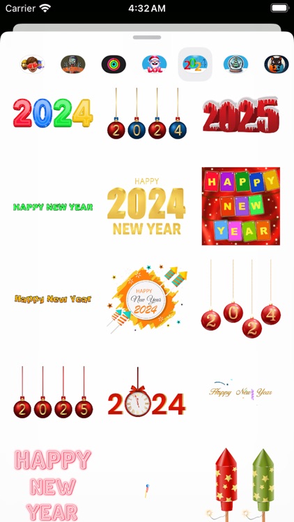 Happy New Year Stickers 2024 screenshot-5