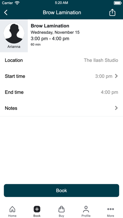 The iLash Studio Screenshot