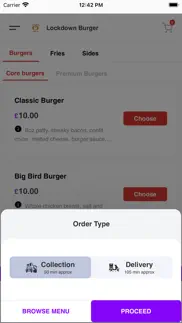 lockdown burger iphone screenshot 2