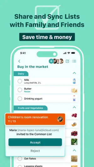 Grocery list. Shopping list screenshot 1