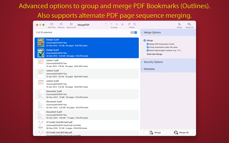 Screenshot #2 pour MergePDF : Combine PDF files