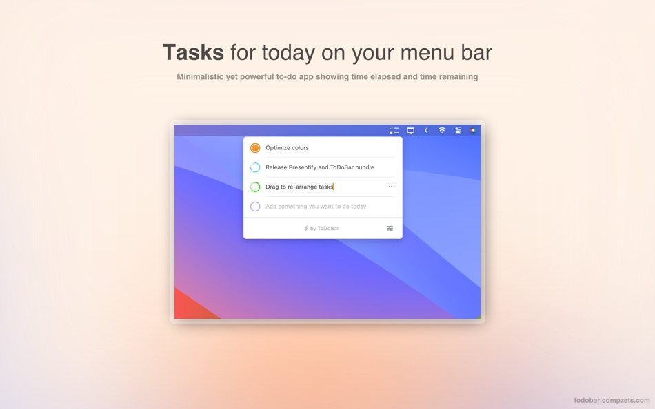 ToDoBar-Tasks on your menu bar - 1.1.1 - (macOS)