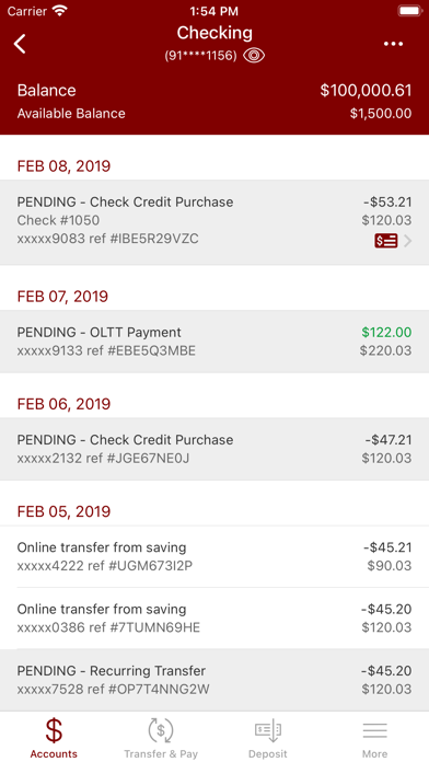 Conneaut Savings Bank Screenshot