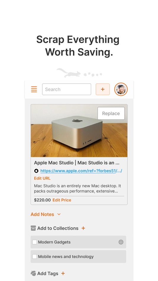 #2. Scrappi: Go Beyond Bookmarks (iOS) 由: Scrappi