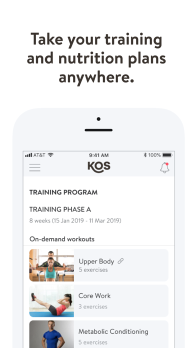 KOS Wellness Screenshot