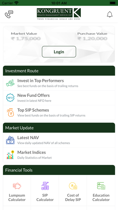 Kongruent Wealth Screenshot