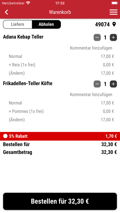 M&C Döner Osnabrück Screenshot