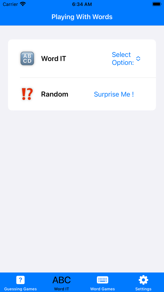 #6. Playing With Words (iOS) By: David Costa